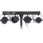 Ibiza Light DJLIGHT60 Licht standaard met 2 rgbw par cans + 2 rgbwa moon flowers (2)