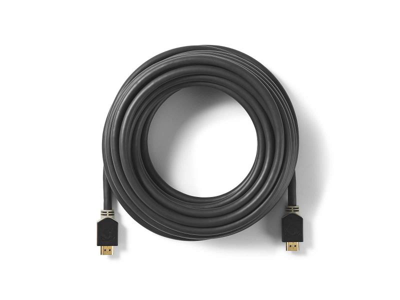 Nedis CVBW34000AT100 High Speed HDMIT-kabel met Ethernet | HDMIT-connector - HDMIT-connector | 10 m | Antraciet