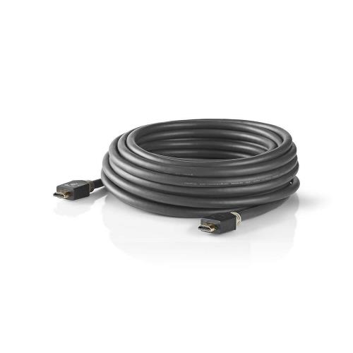 Nedis CVBW34000AT100 High Speed HDMIT-kabel met Ethernet | HDMIT-connector - HDMIT-connector | 10 m | Antraciet