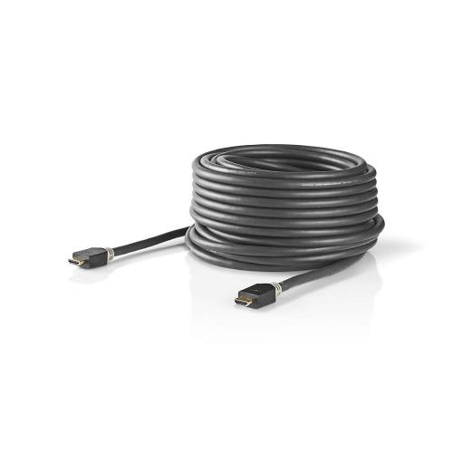 Nedis CVBW34000AT100 High Speed HDMIT-kabel met Ethernet | HDMIT-connector - HDMIT-connector | 10 m | Antraciet