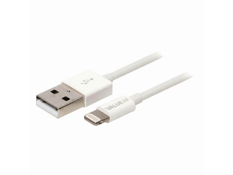 Nedis CCGB39300WT30 Sync and Charge-Kabel | Apple Lightning - USB-A Male | 3,0 m | Wit