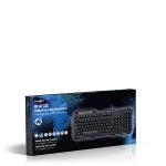 Nedis GKBD200BKUS Gaming-toetsenbord | RGB-verlichting | USB 2.0 | US International | Metalen design