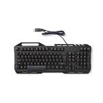 Nedis GKBD200BKUS Gaming-toetsenbord | RGB-verlichting | USB 2.0 | US International | Metalen design