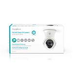 Nedis WIFICO20CWT Wi-Fi Slimme IP-Camera | Draaien/Kantelen | Full-HD 1080p | Buiten | Waterbestendig