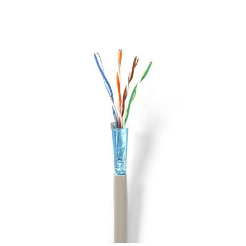 Nedis CCBGUTP5GY305 Netwerkkabel CAT6 F/UTP | Solid - 305 m | Grijs