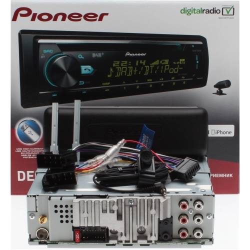 Pioneer Deh-x7800dab met usb aux bt dab multicolour uitgang
